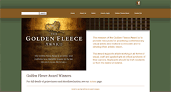 Desktop Screenshot of goldenfleeceaward.com